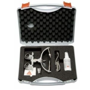 Portable dental ultrasonic scaler in a case for professional dental cleaning and perio treatment.