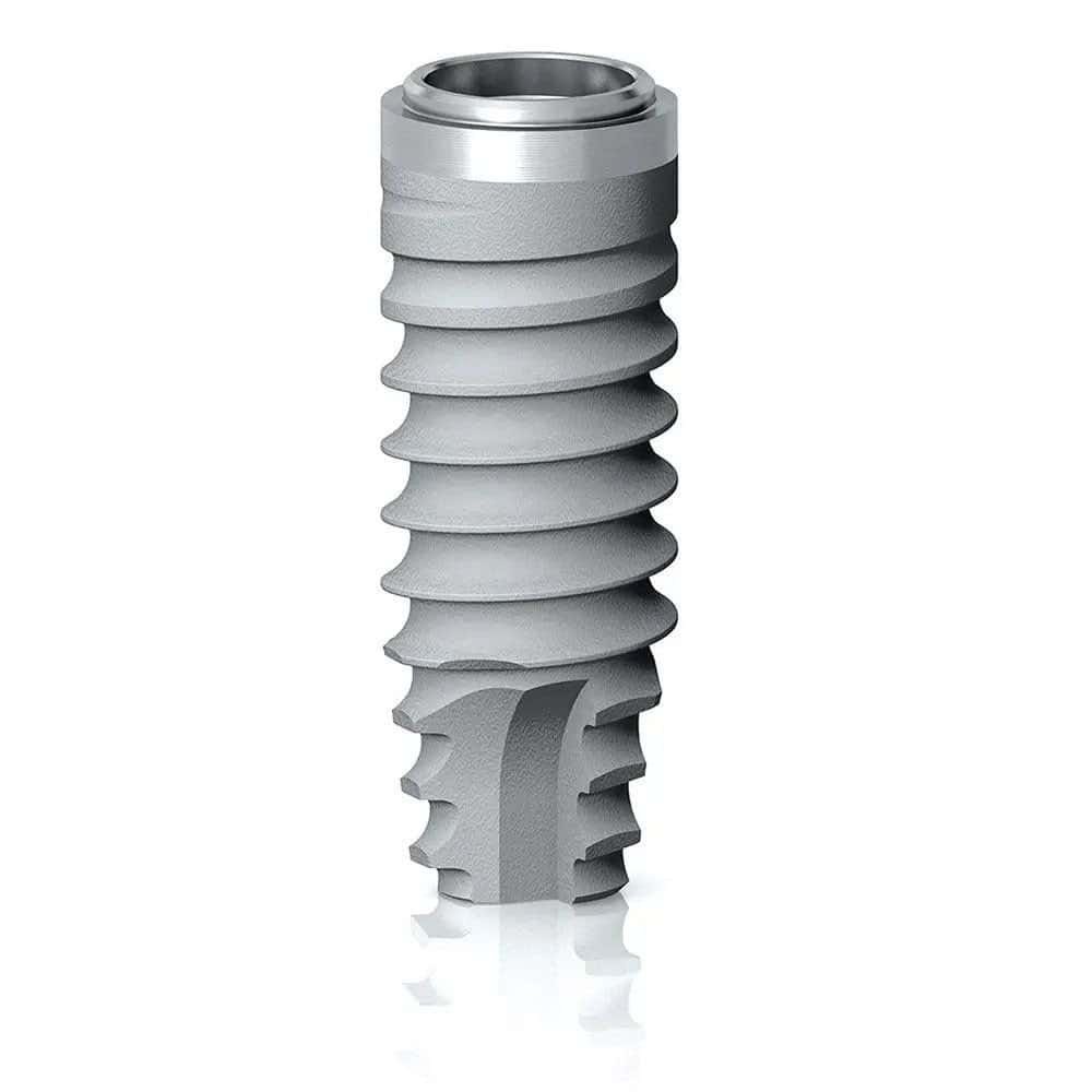 Titanium dental implant screw for tooth replacement - Dental World Official.