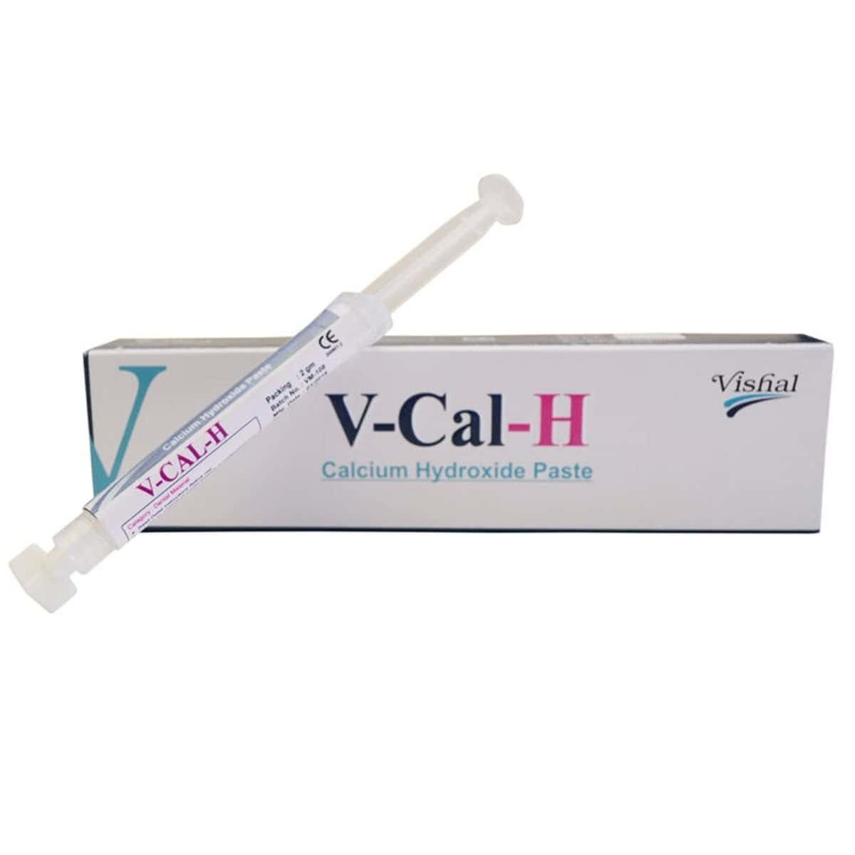Calcium hydroxide dental paste for root canal therapy and pulp protection.
